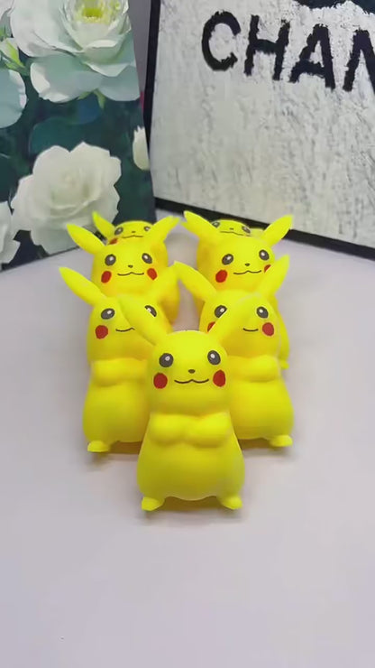 Crunchy Pikachu Building‑Block Squish Ball, Mouldable Slow‑Rebound Stress Squeeze Fidget Toy for Wholes