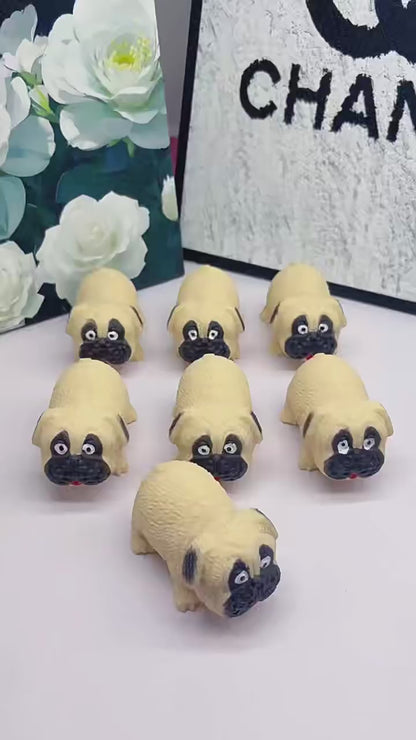 Crunchy Pug Building‑Block Squish Ball, Mouldable Slow‑Rebound Stress Squeeze Fidget Toy for Wholesale Bulk Order