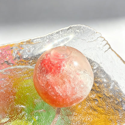 Fruit Smoothie Squishy Ball, Crunchy Snow Squeeze Toy, TPR Non‑Rebound Fidget Stress Ball, 6cm Decompression Squeeze Toy for Kids Adults